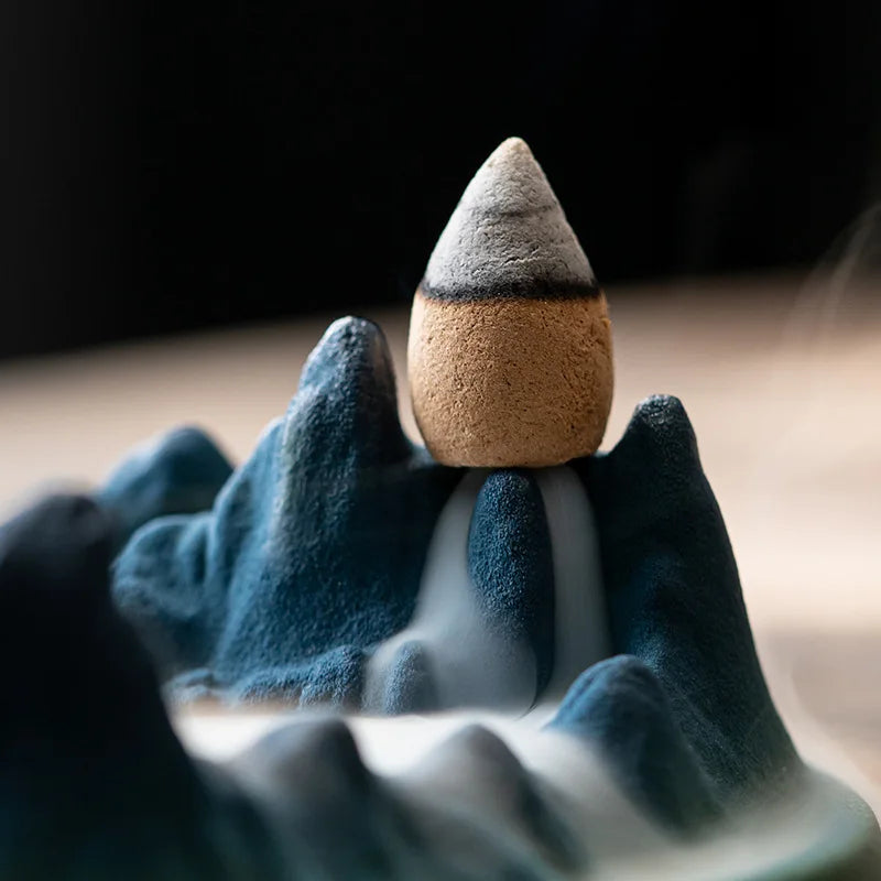 Lisslune | Mistic Mountain Ceramic Waterfall Incense Burner
