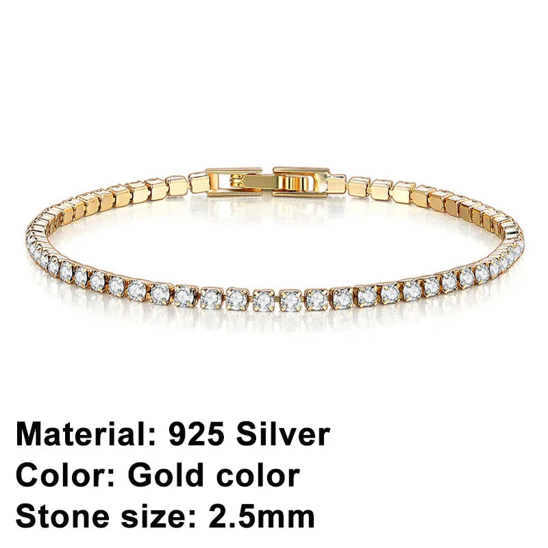 Lisslune | Tennis Bracelet – Shine with Attitude: Elegance in Sterling Silver and Hip-Hop Flair!