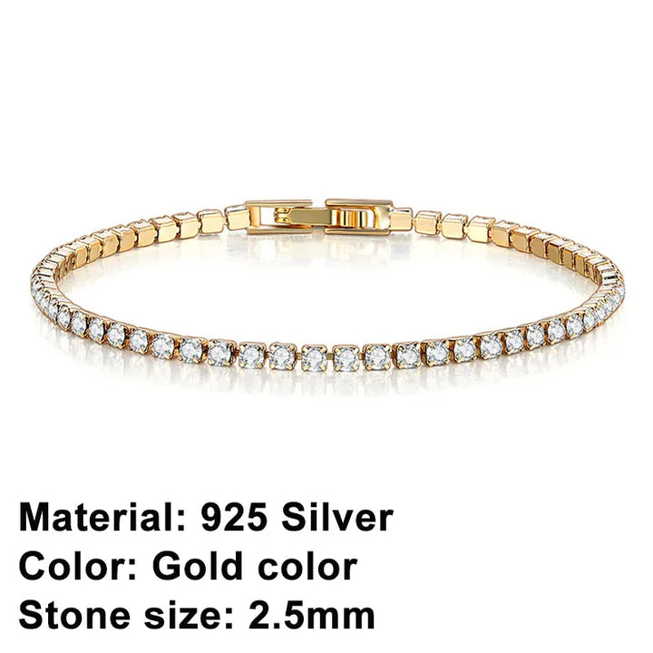 Lisslune | Tennis Bracelet – Shine with Attitude: Elegance in Sterling Silver and Hip-Hop Flair!