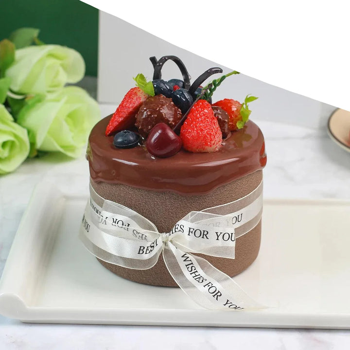 Lisslune | Realistic Artificial Sea Salt Room Cake Model - Ideal for Events, Home Decor, and Restaurant Displays