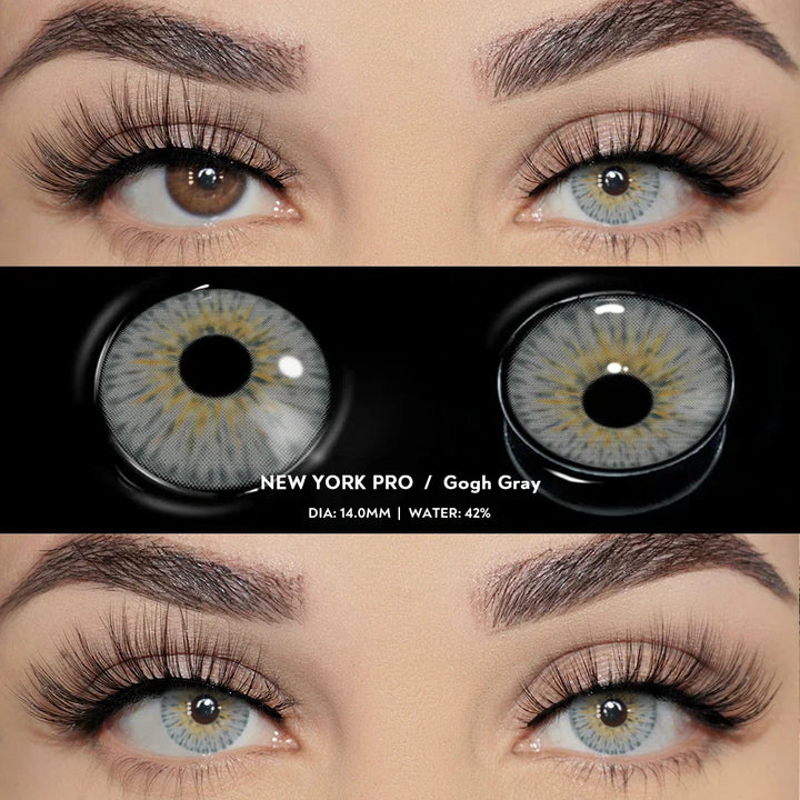Rynx | 0~600 Myopia Natural Brown Colored Contact Lenses Gray Colored Lenses with Diopters Optical Lenses for Women Free Shipping