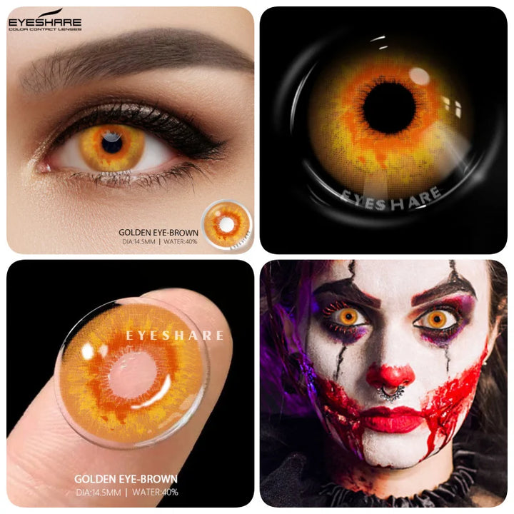 Rynx | 1 Pair Colored Contact Lenses for Eyes Cosplay Contact Lenses Blue Lenses Halloween Lens Cosmetics Pupils Eye Color Lens