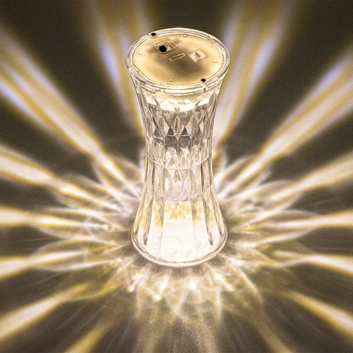 Rynx | LED Crystal Night Lamp flameless battery-operated Candle Lamp Ambient Light Bedroom Wedding Birthday Party Decor Night Lights