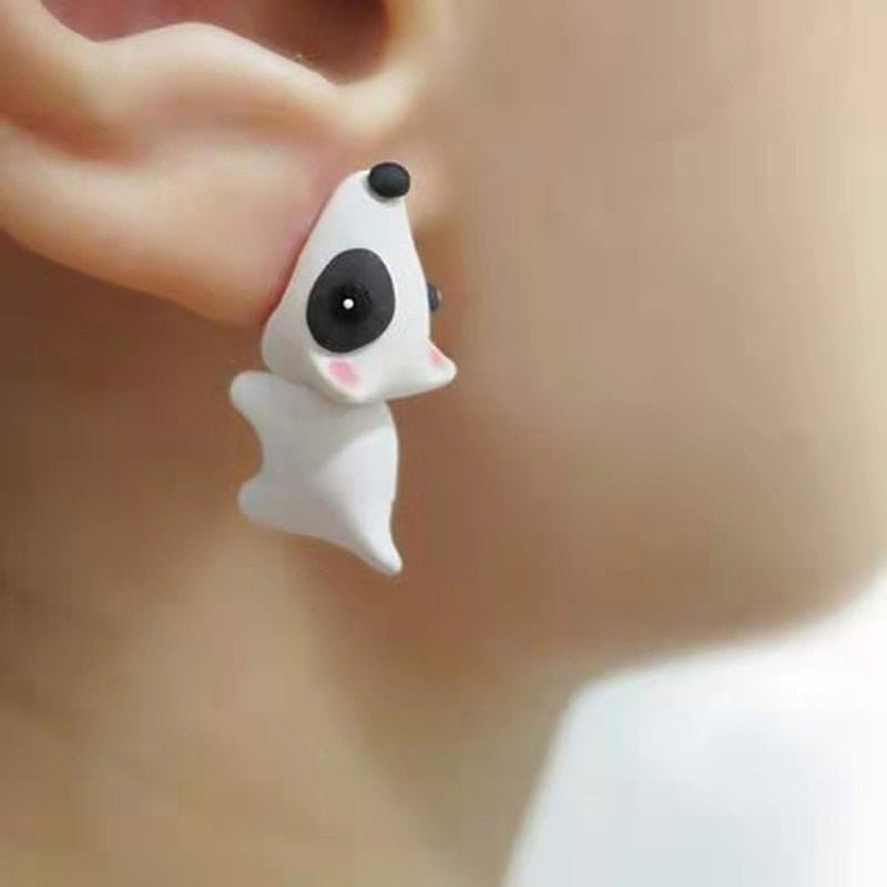 Lisslune | Cute Biting Animal Earrings (1 Pair)