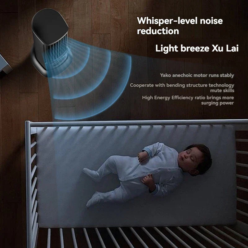 Lisslune | Towerless Ultra Cool Air Conditioning Desktop Fan
