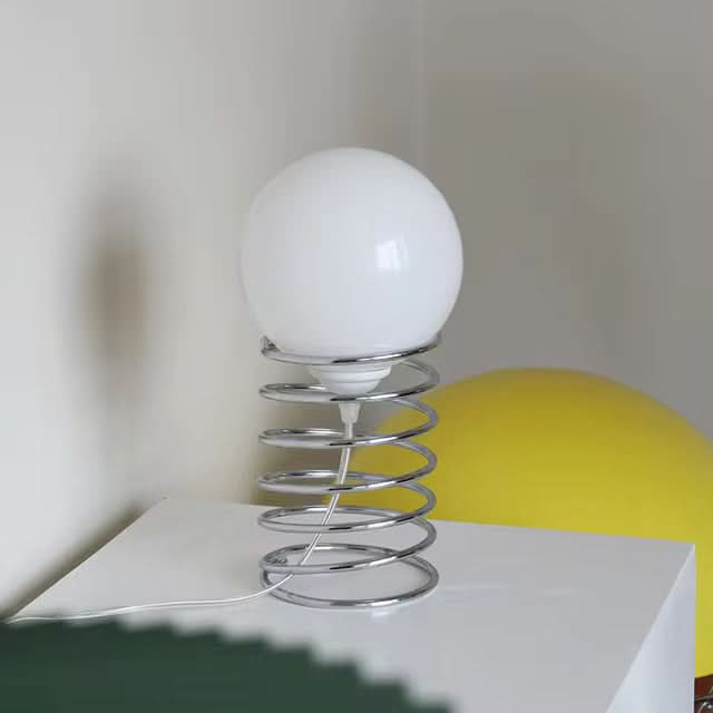Lisslune | FrostOrb Bauhaus Table Lamp – Frosted Glass