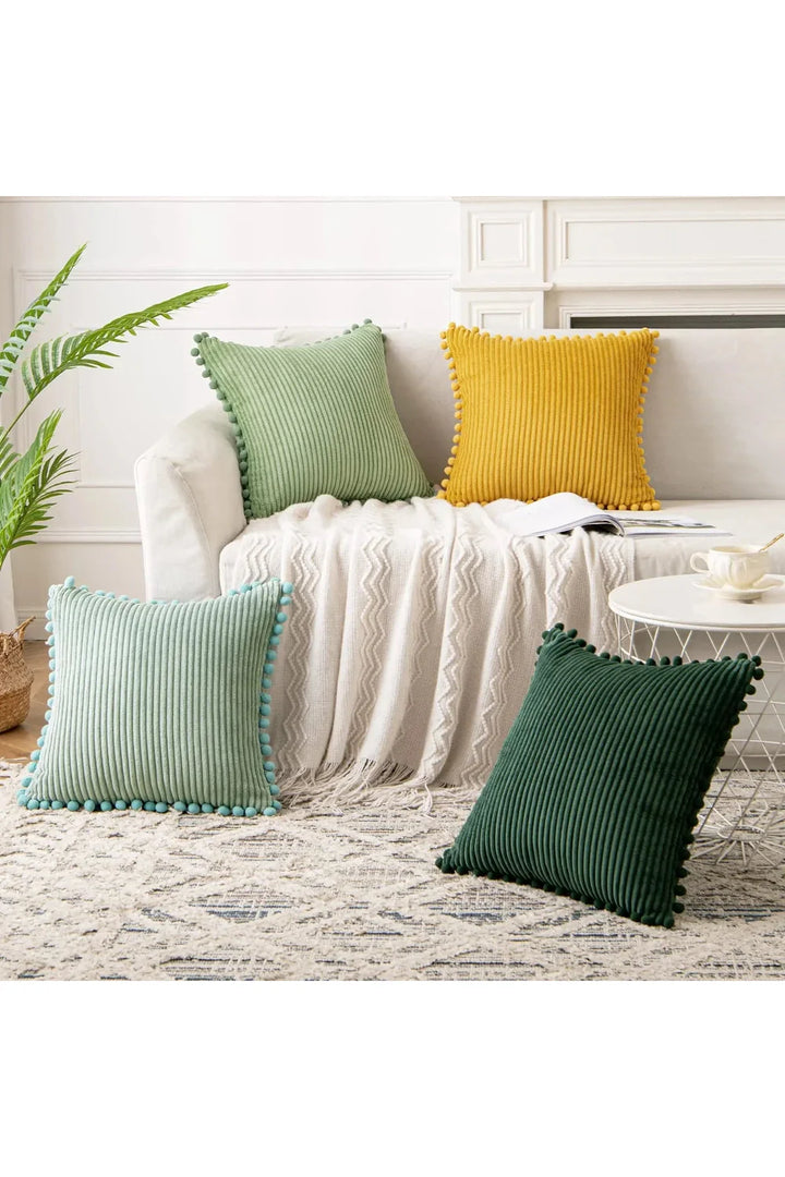 Lisslune | Velvet-cord-pillow-cover-set