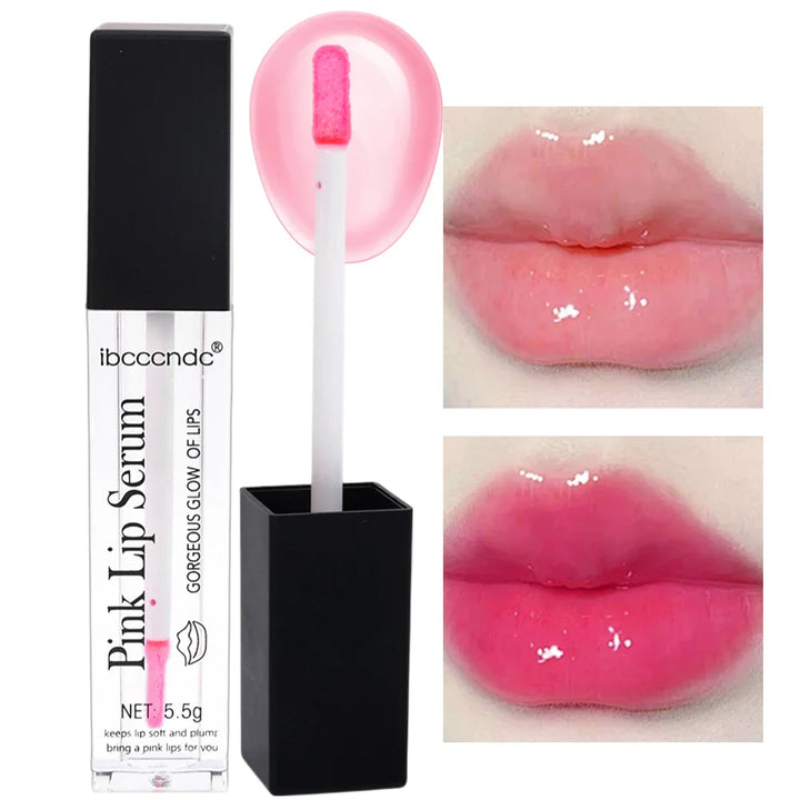 Rynx | Color-changing Lip Oil Clear Nourishing Lip Gloss Long-lasting Moisture Repairs Fine Lines Lip Glow Oil Natural Pink Lip Care Makeup