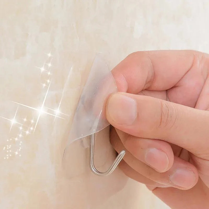 Lisslune | Moisture-resistant Wall Hook Set for Seamless Kitchen and Bathroom Organization