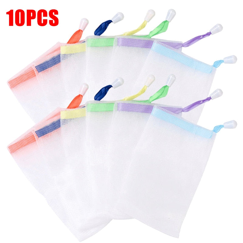 Lisslune | 10Pcs Hangable Soap Organizer Mesh Bag