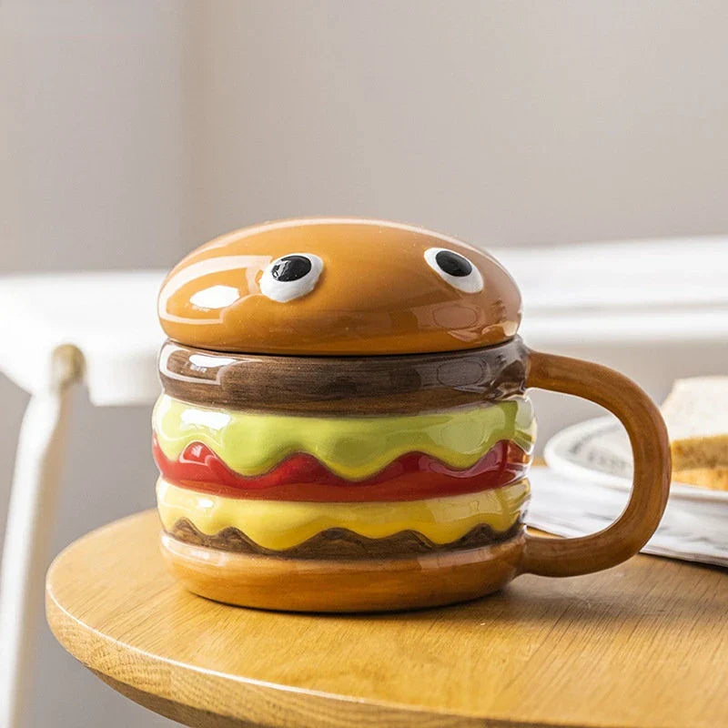 Lisslune | Yummy Hamburger-Shaped Ceramic Hamburger Mug