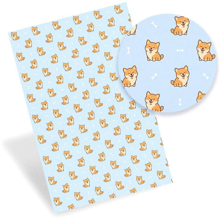 Lisslune | Artistic Synthetic Leather Craft Sheets with Playful Pet Patterns - DIY Creative Kit