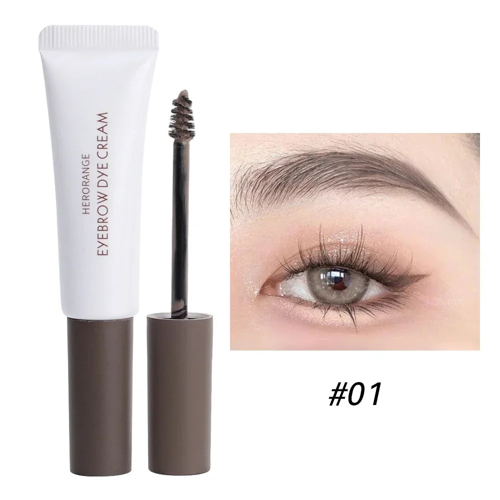Rynx | Eyebrow Color Cream Semi Permanent Waterproof Natural Smudge Proof Eyebrows Coffee Black Brown Color Long Lasting Eyebrow Gel Makeup