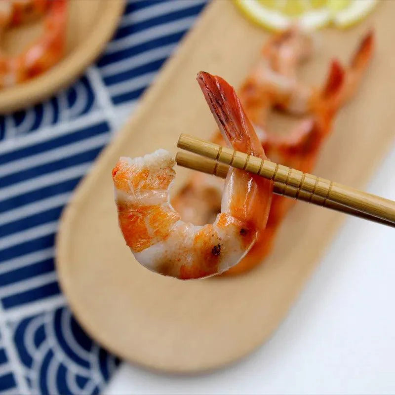 Lisslune | BBQ Seafood Decorative Props - Realistic Grilled Fish, Shrimp & Squid Models