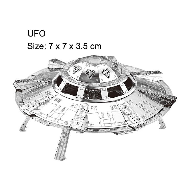 Lisslune | Stainless Steel 3D Jet Fighter Model Building Kit - Engaging DIY Puzzle for All Age Groups