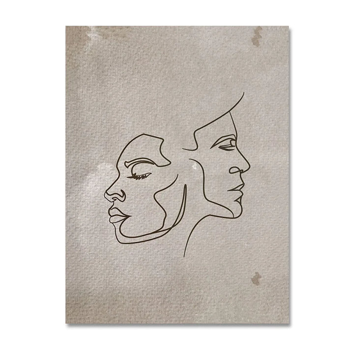Lisslune | Line Canvas Poster