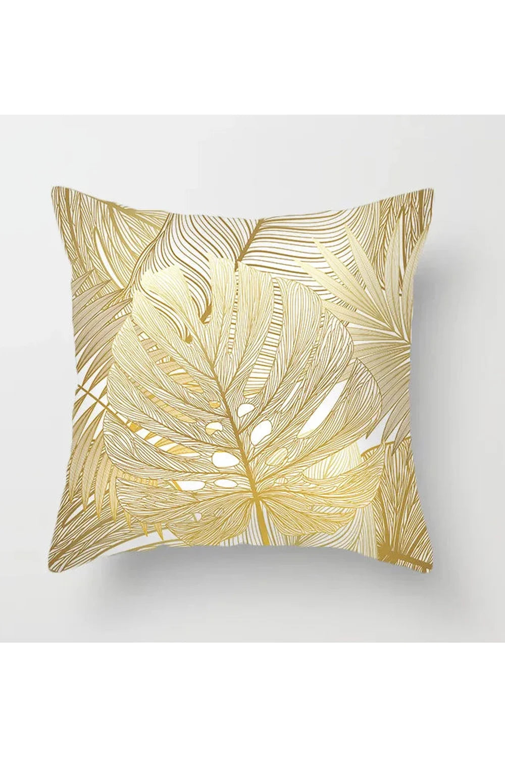 Lisslune | Yellow leaf polyester pillowcase