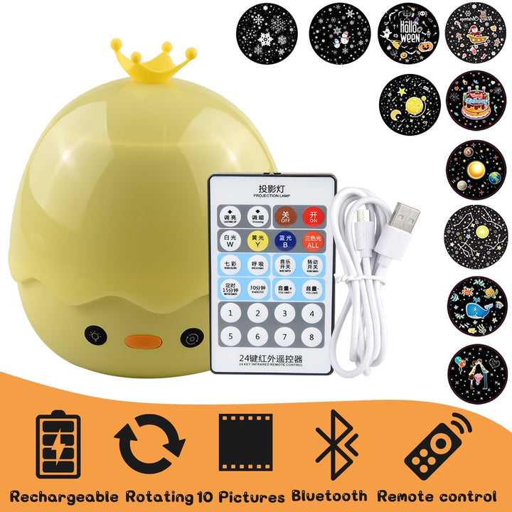 Lisslune | Rotating Deer Music Star Projector Night Lamp