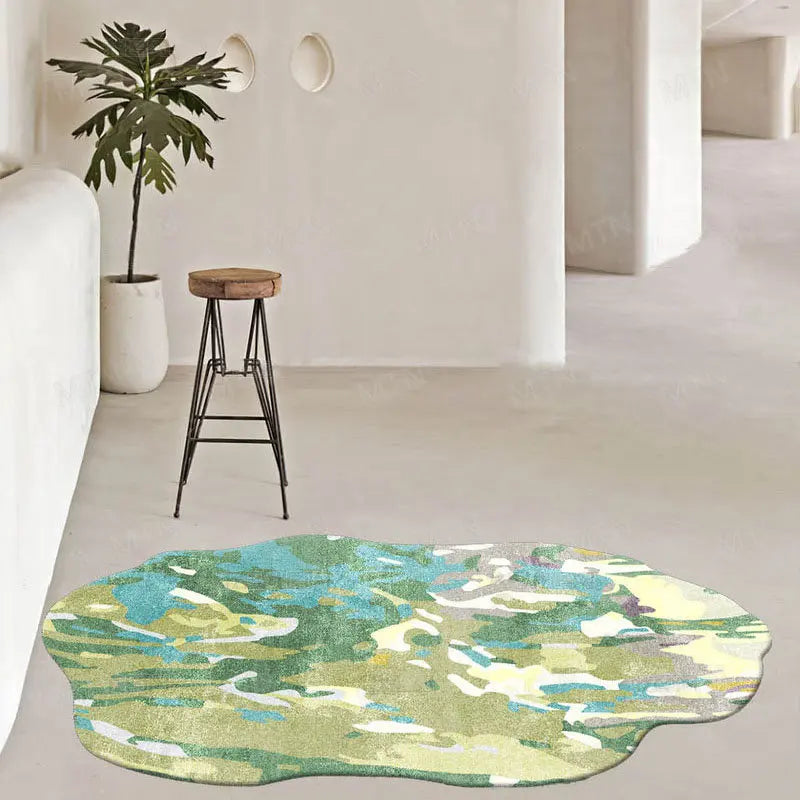Rynx | Moss Rug Luxury Large Area Comfort Art Carpet Modern Home Decor Aesthetics Soft Bedroom Rugs Coffee Table Rugs سجادة 양탄자