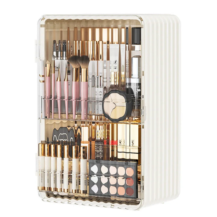 Lisslune | Luxo Luxury Makeup Storage Box – Dust-Proof Cosmetic Organiser with Magnetic Door