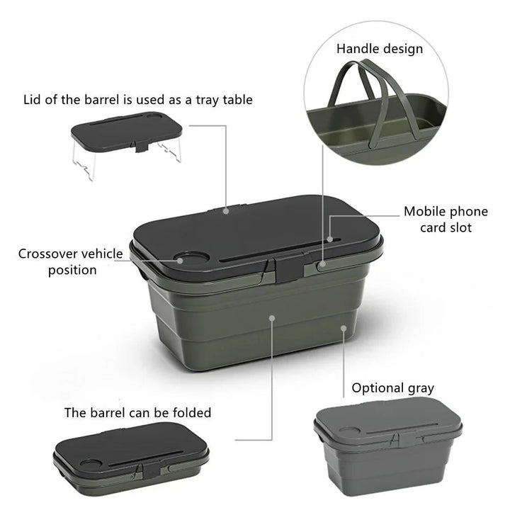 Lisslune | Ultimate All-in-One Picnic Basket for Outdoor Adventures - Compact and Versatile Storage Solution