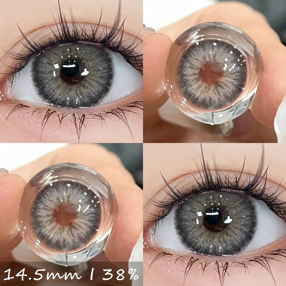 Rynx | 1 Pair Colorful Contact Lenses for Eyes Blue Contact Lenses Natural Gray Pupils Brown Lenses Green Lenses Contact Lenses
