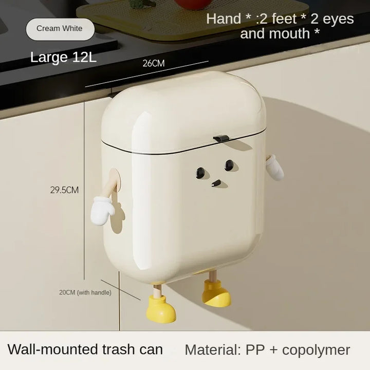 Lisslune | Surprised Face Hanging Trash Can