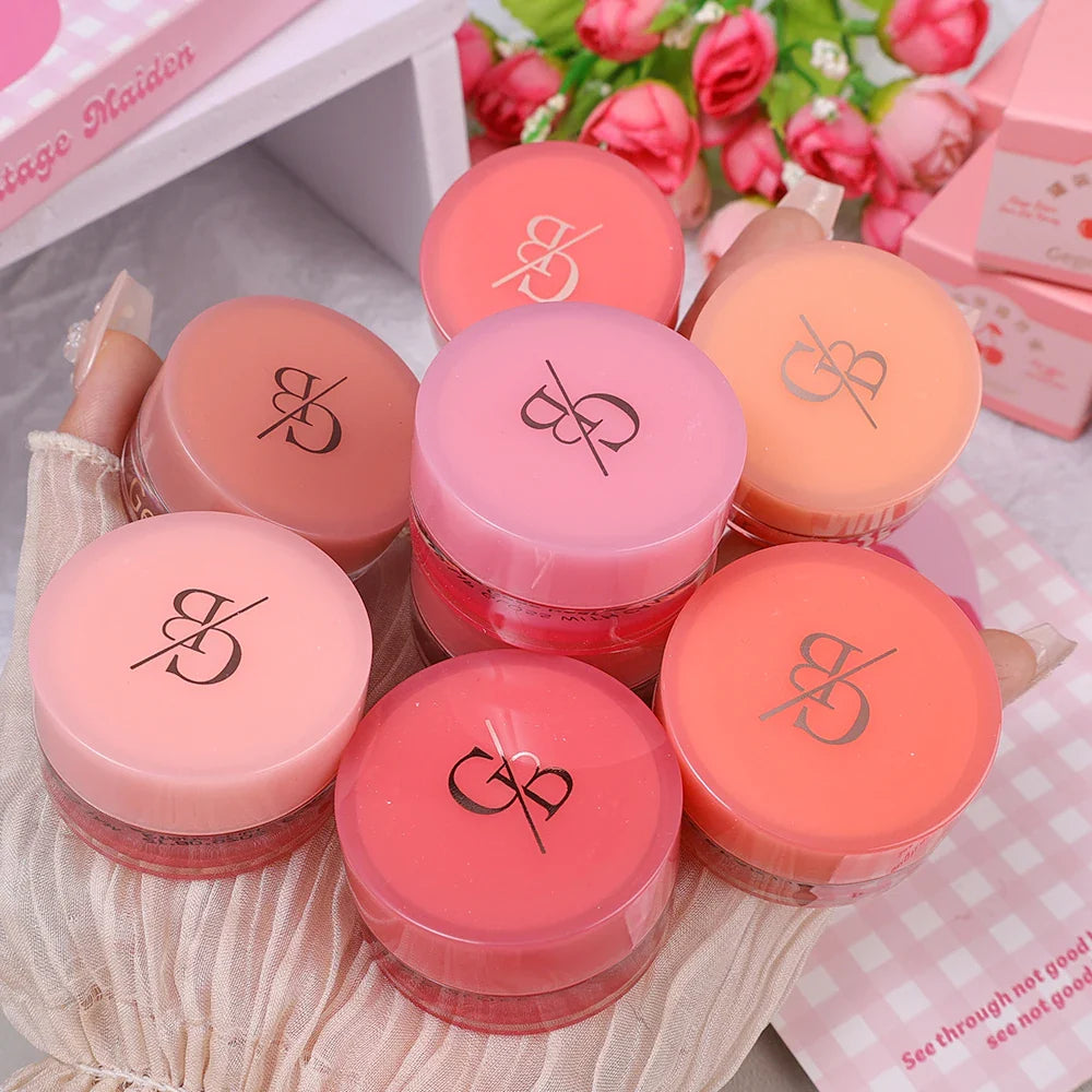 Rynx | Jelly Canned Lip Glaze 8 Colors Mirror Water Light Jam Lip Color Pigmented Long-lasting Moisturizing Plumping Lip Gloss Makeup