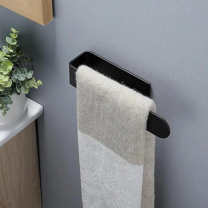 Lisslune | Modern self-adhesive acrylic U-shaped towel holder for stylish bathroom and kitchen storage