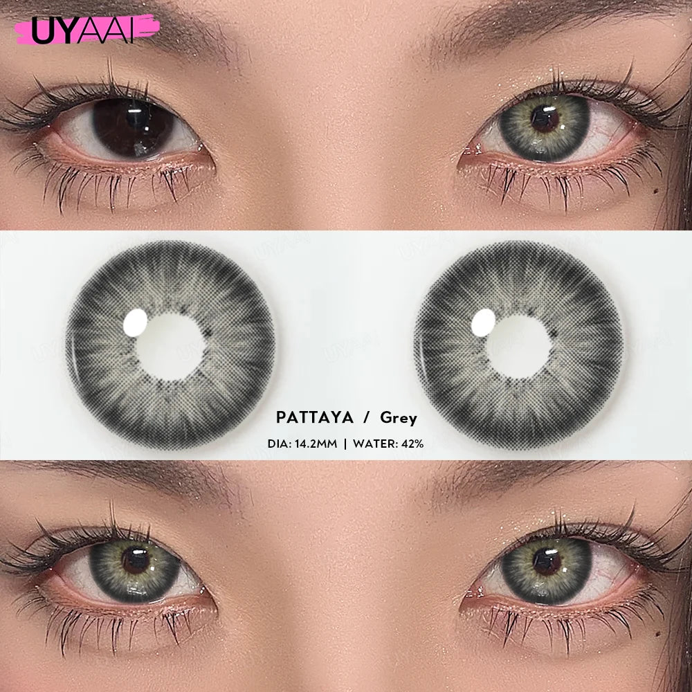 Rynx | 0~600 Myopia Natural Brown Colored Contact Lenses Gray Colored Lenses with Diopters Optical Lenses for Women Free Shipping
