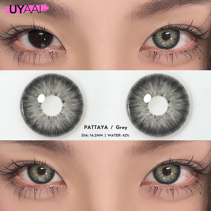 Rynx | 0~600 Myopia Natural Brown Colored Contact Lenses Gray Colored Lenses with Diopters Optical Lenses for Women Free Shipping