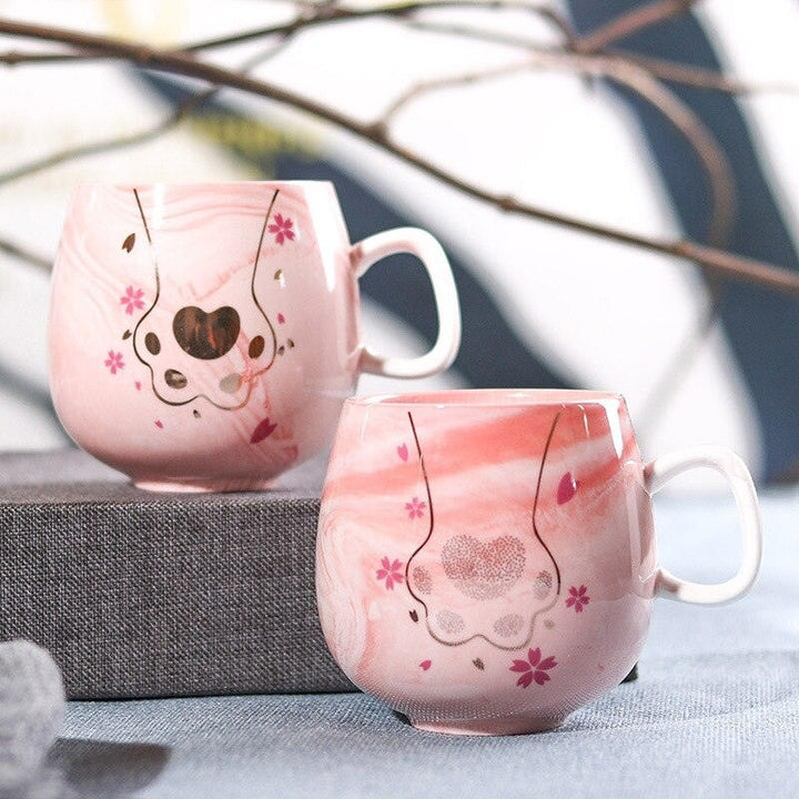 Lisslune | Paw-sitively Charming Flamingo Ceramic Travel Mug: Your Cozy Companion for On-the-Go Sips