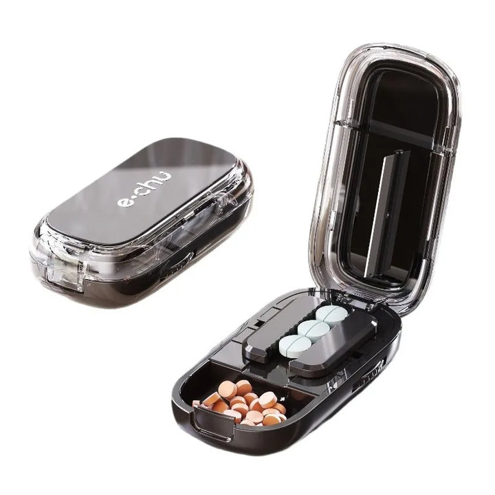 Lisslune | Pocket Size Dustproof Pill Cutter Organizer
