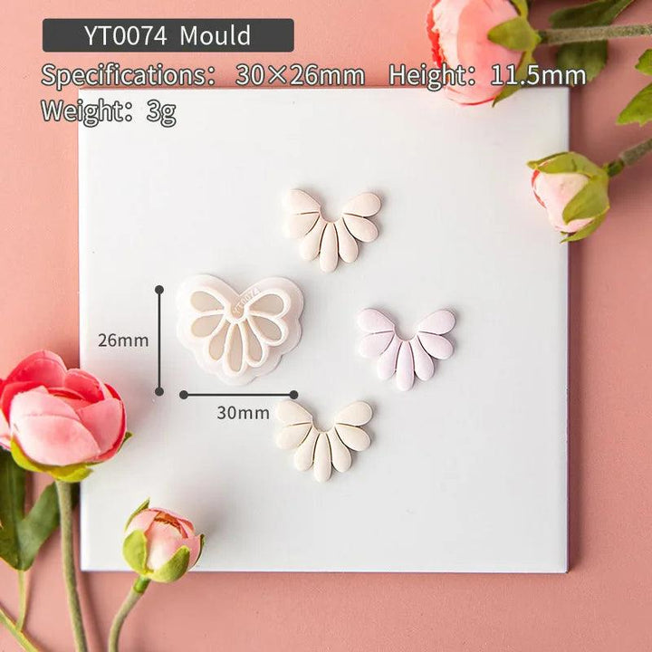 Lisslune | Flower and geometric polymer clay cutters for unique earrings and jewelry creations