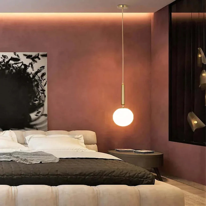 Lisslune | Mid-Century Modern Glass Ball Pendant Light