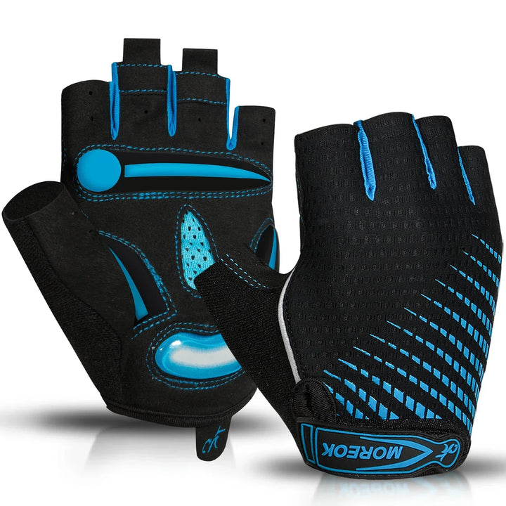 Lisslune | RideEase Half Finger Cycling Gloves – Shock Absorbing, Breathable & Anti-Slip Gloves