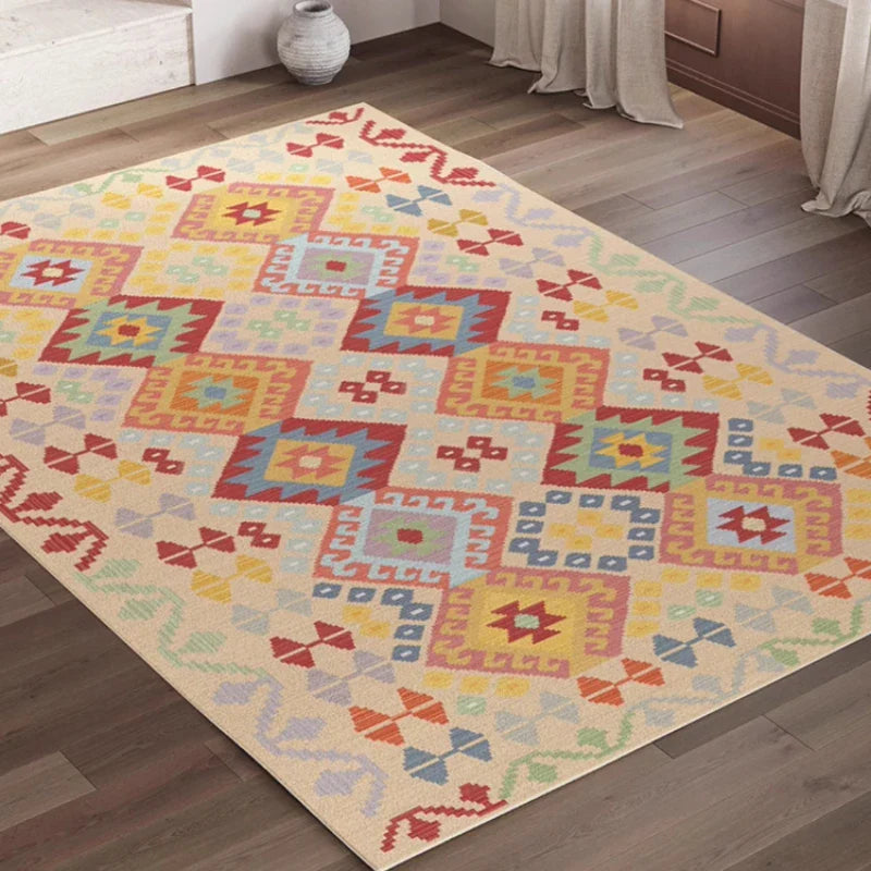 Rynx | Ethnic Style Living Room Sofa Decorative Rugs Retro American Bedroom Area Rug Persian Soft Wardrobe Balcony Rug Carpet