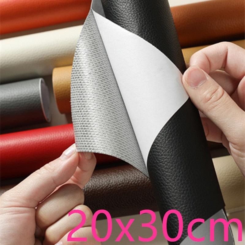 Lisslune | Jumbo XL Luxe Litchi Leather Repair Stickers - Stylish Solutions for Elegant Furniture Repairs