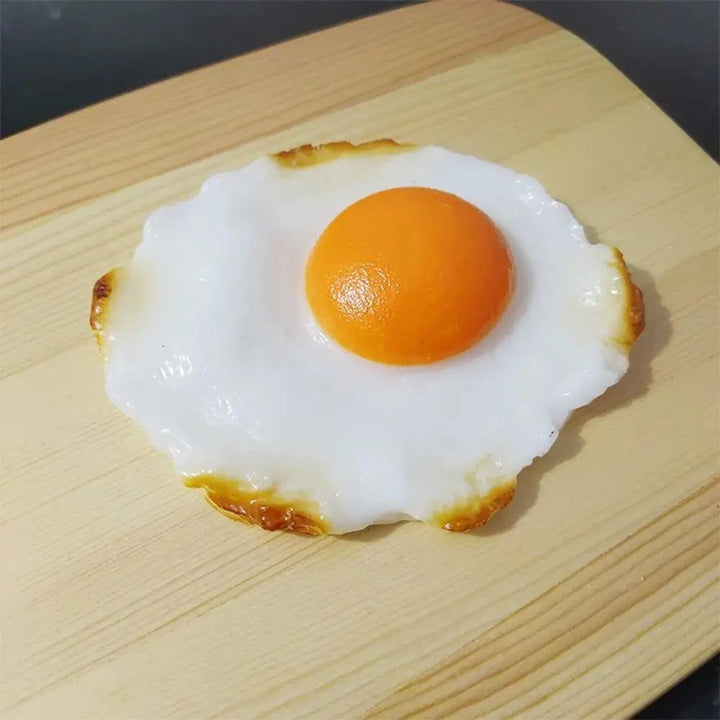 Lisslune | Life-like Fried Egg Yolk Model - Artificial Food Display for Kitchen Decor, Photography Props, and Sweet Table Displays
