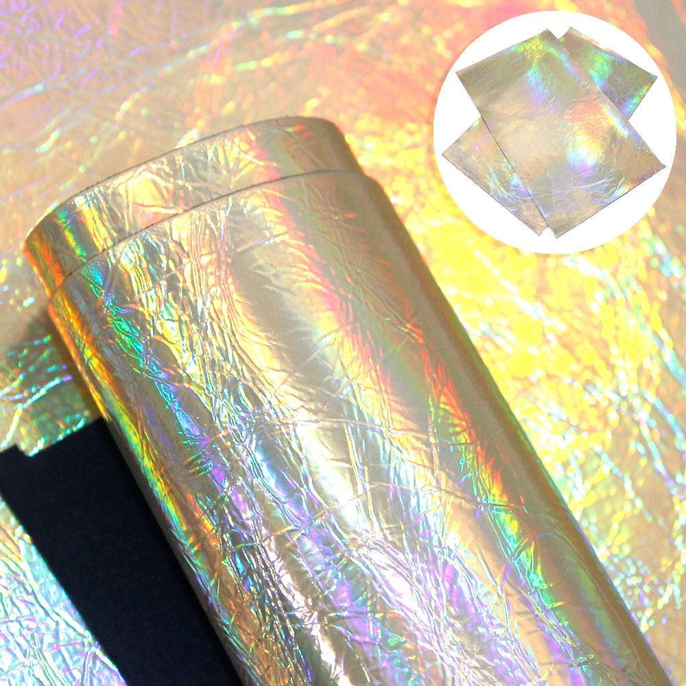 Lisslune | Glittering Creativity: Transform Your Projects with Burst Crack Synthetic Leather Sheets
