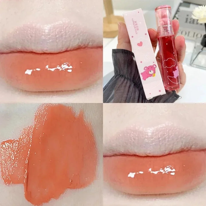 Rynx | Moisturizing Mirror Lip Gloss Long-lasting Crystal Shiny Water-light Lip Lacquer Nude Red Liquid Lipstick Women Lip Makeup Cosmetics