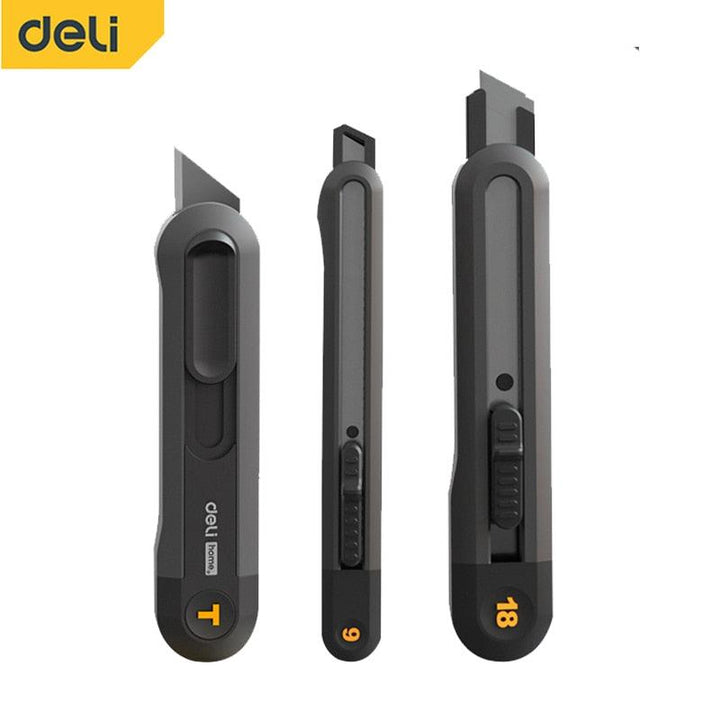 Lisslune | Deli Black SK2 Steel Utility Knife: The ultimate solution for precise cutting