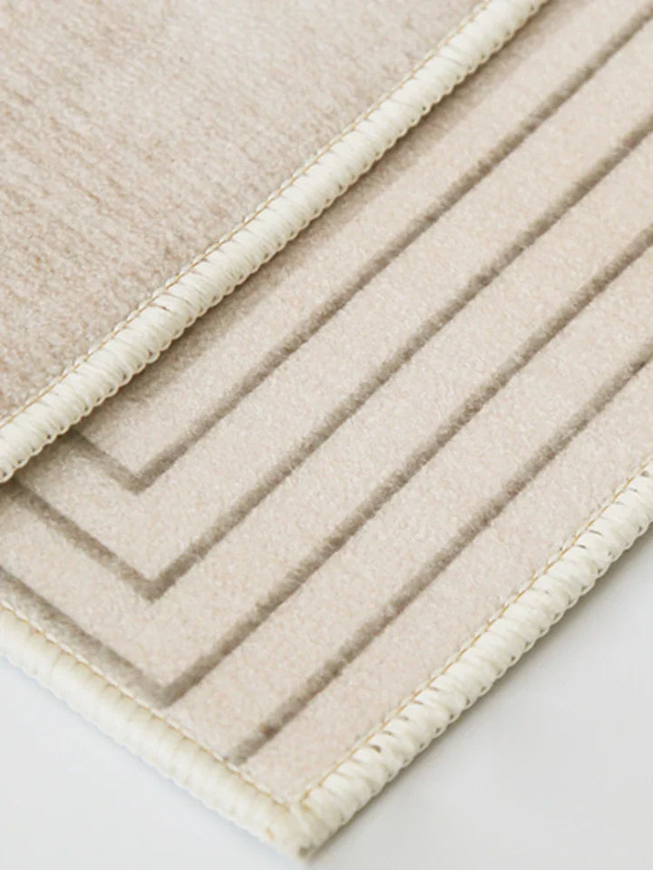 Rynx | Living Room Cream Stylish Sofa Carpets Easy Care Bedroom Nightstand Large Area Rug Luxury Wardrobe Decoration Non-Slip Rugs Carpet