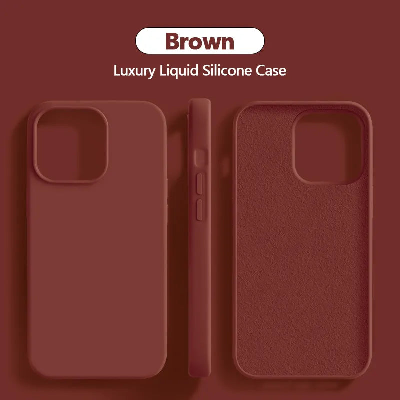 Lisslune | Liquid silicone case shockproof for iPhone 15 14 13