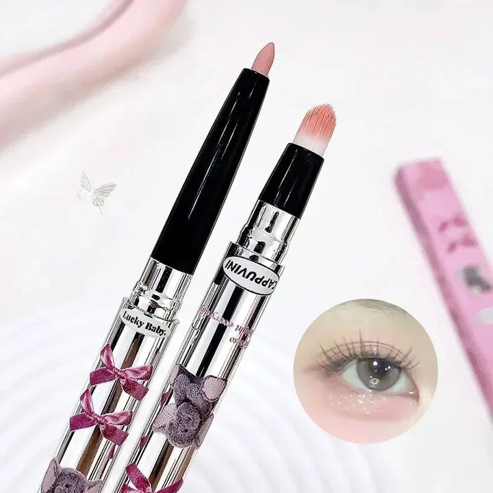 Rynx | Double head lying silk spinner pencil silk spinner highlighter crease pencil diamond glitter matte illuminating shadow eyeliner pencil Aegyo-sal