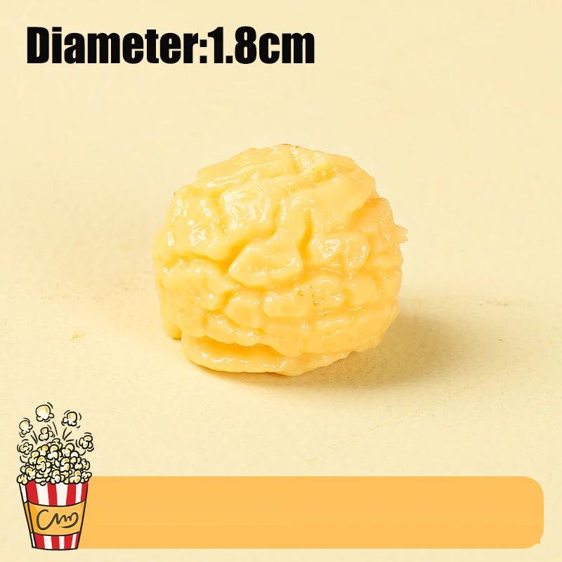 Lisslune | Set of 10 Realistic 3D Artificial Popcorn Models for Parties and Fast Food Displays