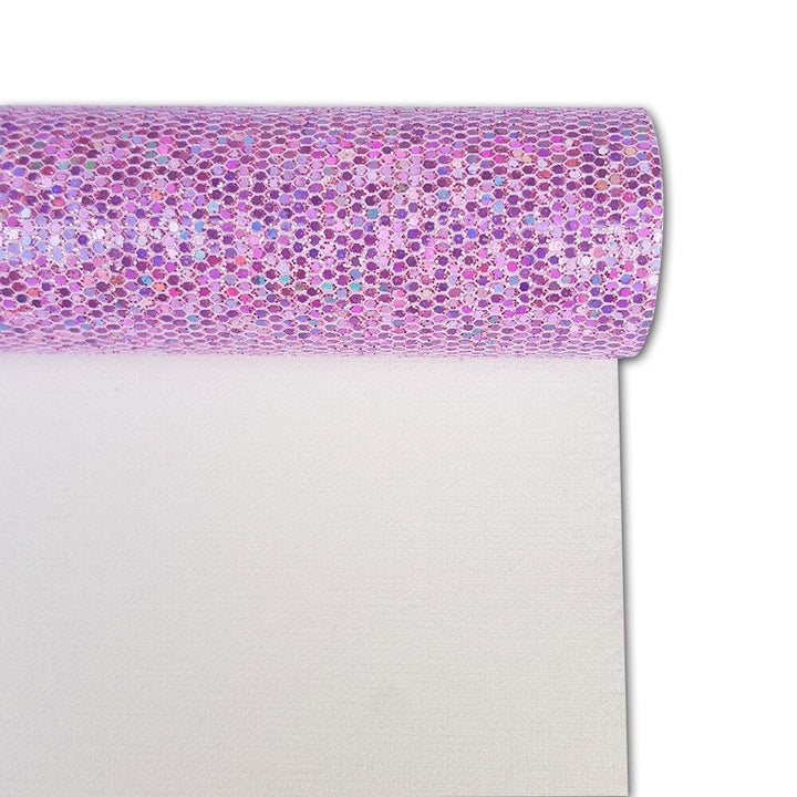 Lisslune | Glittering purple faux leather craft set for creative projects