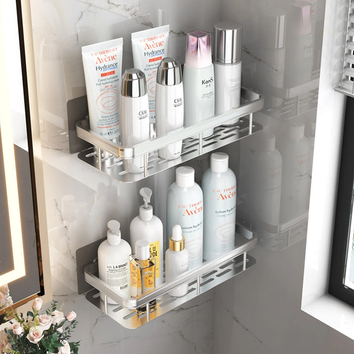 Lisslune | No Drilling Bathroom Shelf