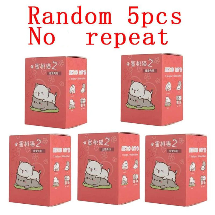 Lisslune | Mitao Enchanted Happy Cat Surprise Boxes - Charming Collectible Figurines for Playful Home Decor