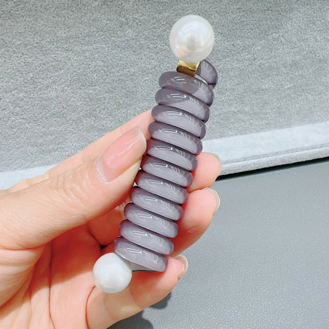 Rynx | Japanese Fashion Style Spiral Hairband Metal Tpu Hair Bands for Girls and Women Hair Accessories